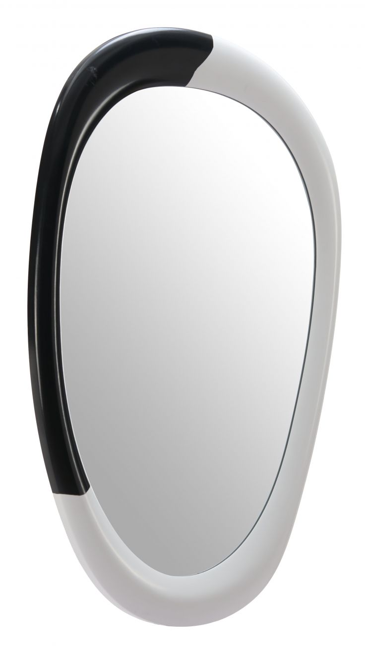 Muna Mirror White Black wall mirror
