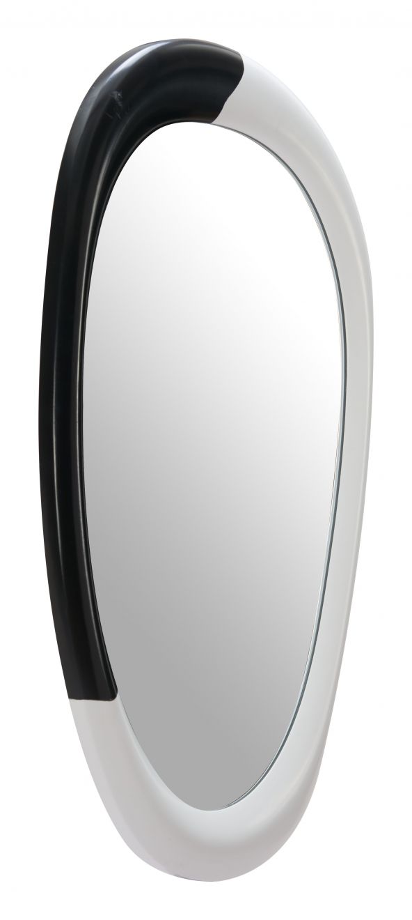 Muna Mirror White Black wall mirror