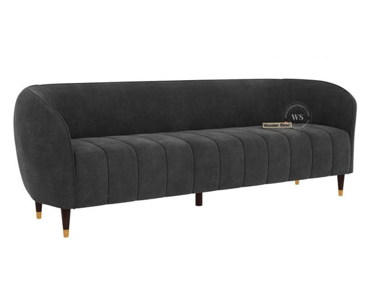 Eldric 3-Seater Velvet Sofa Graphite Grey – Pakistan
