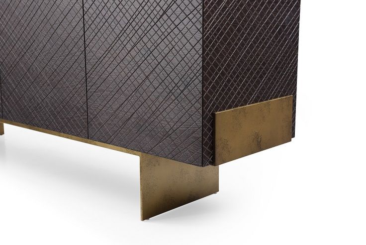 Modrest Gerald — Modern Brown Ash & Antique Copper Buffet in Pakistan