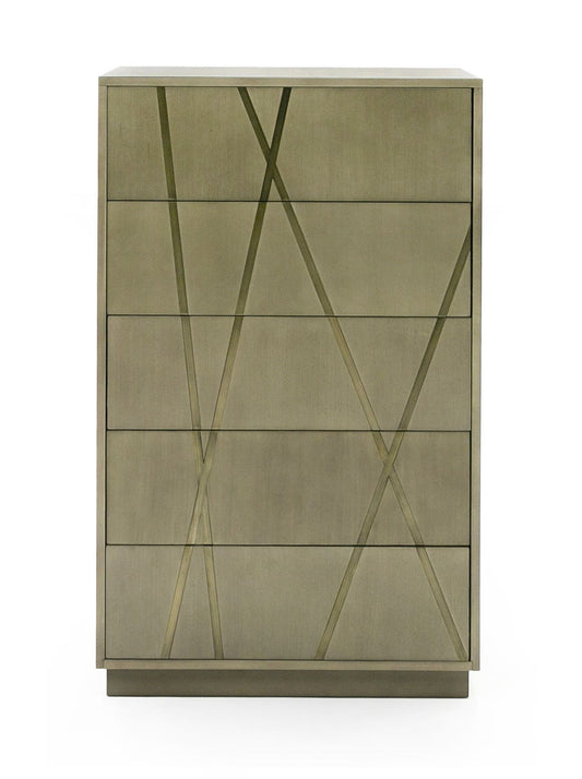 Modrest Nixa Modern Birch Chest (5-Drawer)