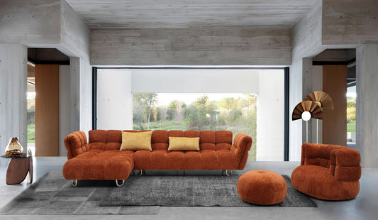 Casa Jacinda Burnt Orange Sectional