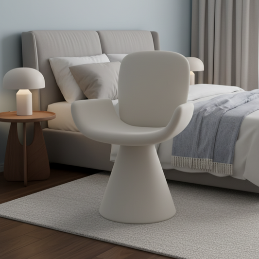 Solid Wood Swivel Chairs Portable Dining Chair Bedroom