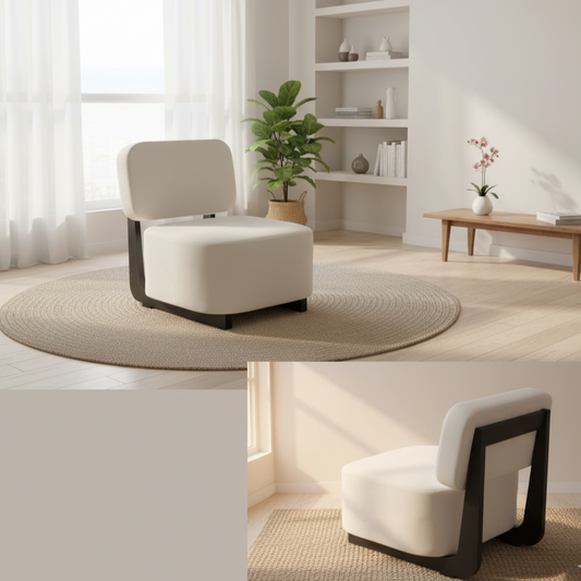 "Modern Accent Chair for Living Room – Minimalist Upholstered Lounge Chair