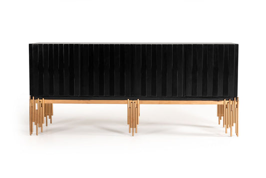 Modern Black & Rosegold Buffet
