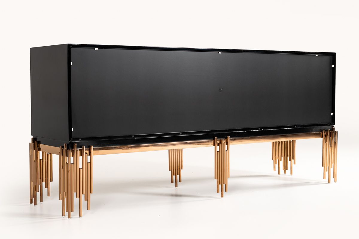 Modern Black & Rosegold Buffet
