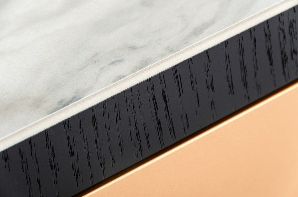 Glam Black Oak Coffee Table Best for Living Room