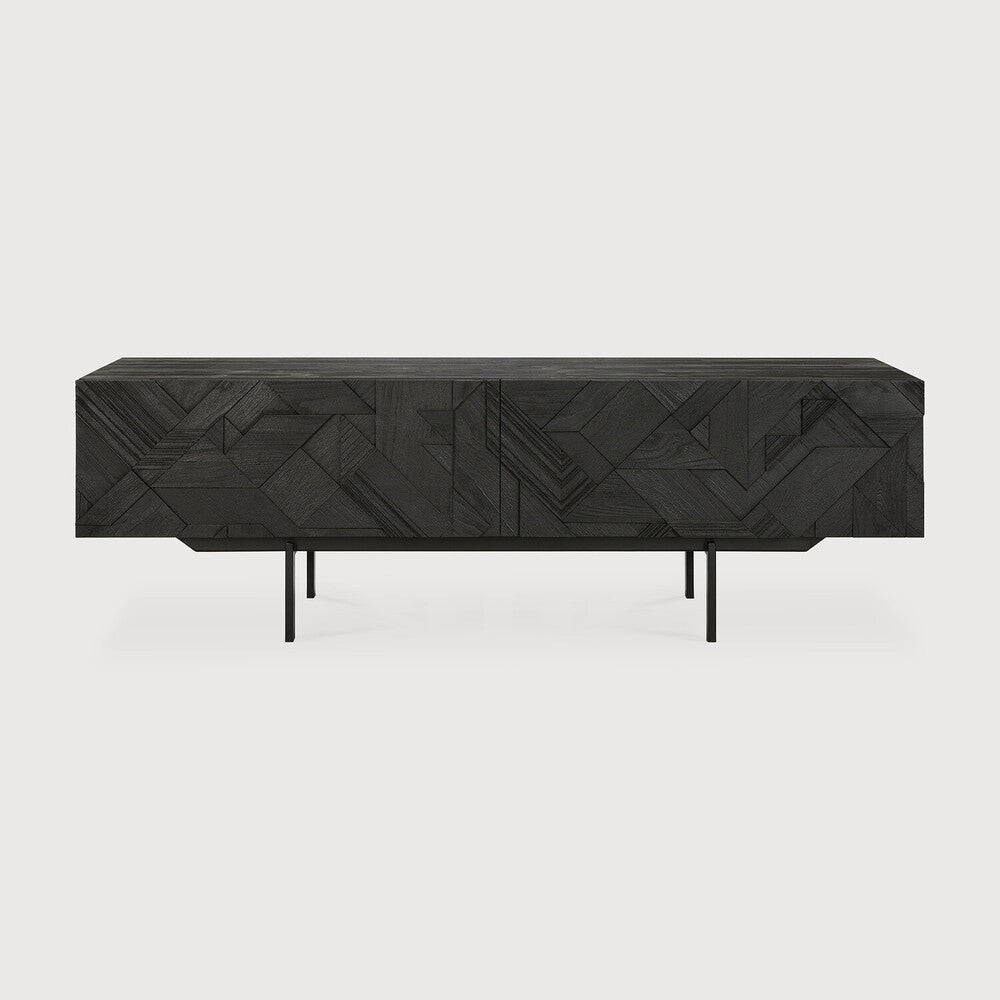 Graphic TV cupboard Teak Media Console