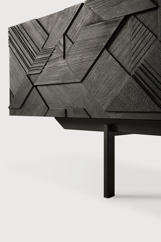 Graphic TV cupboard Teak Media Console