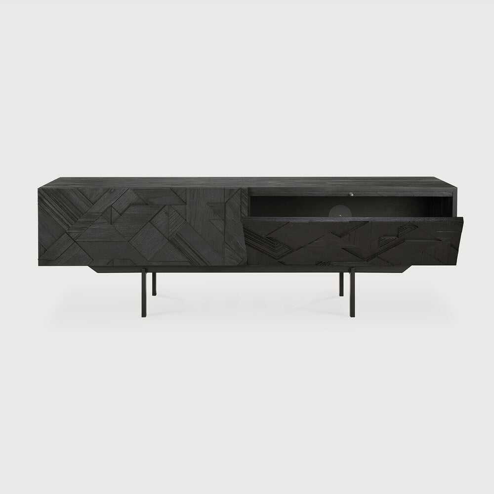 Graphic TV cupboard Teak Media Console