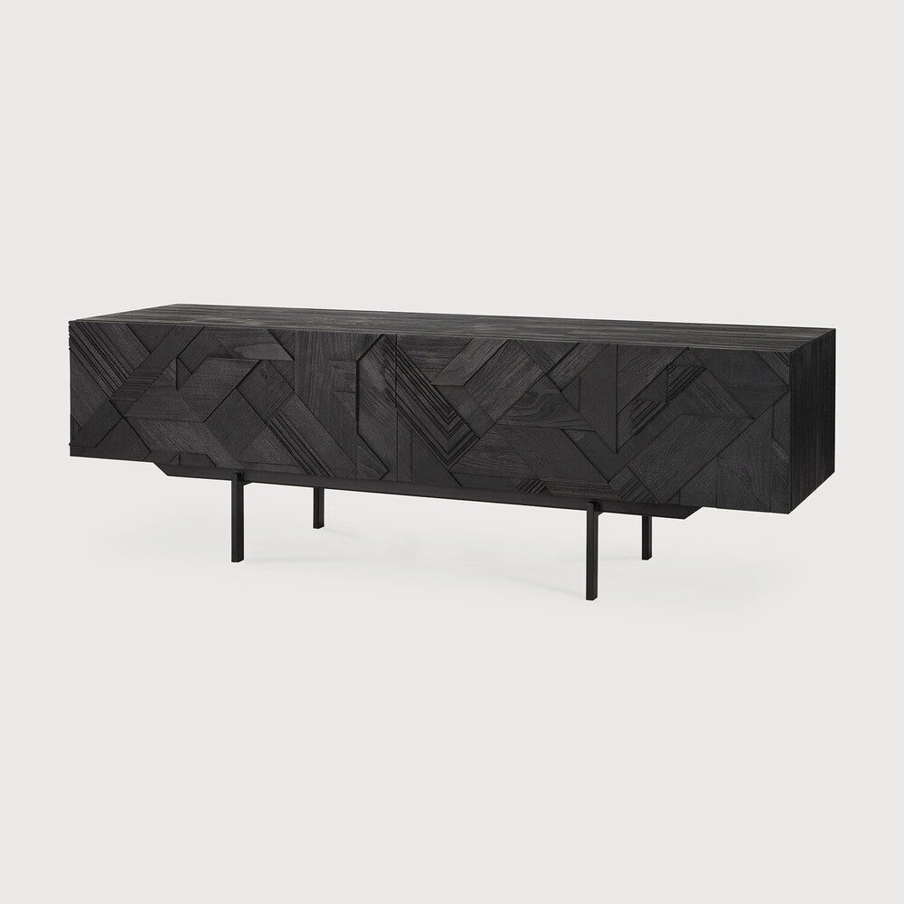 Graphic TV cupboard Teak Media Console
