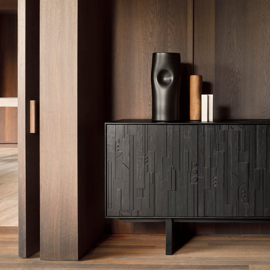 Designer Sideboard with Geometric