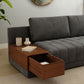 Oasis Right-Aligned L-Shape Velvet Sofa Graphite Grey – Pakistan