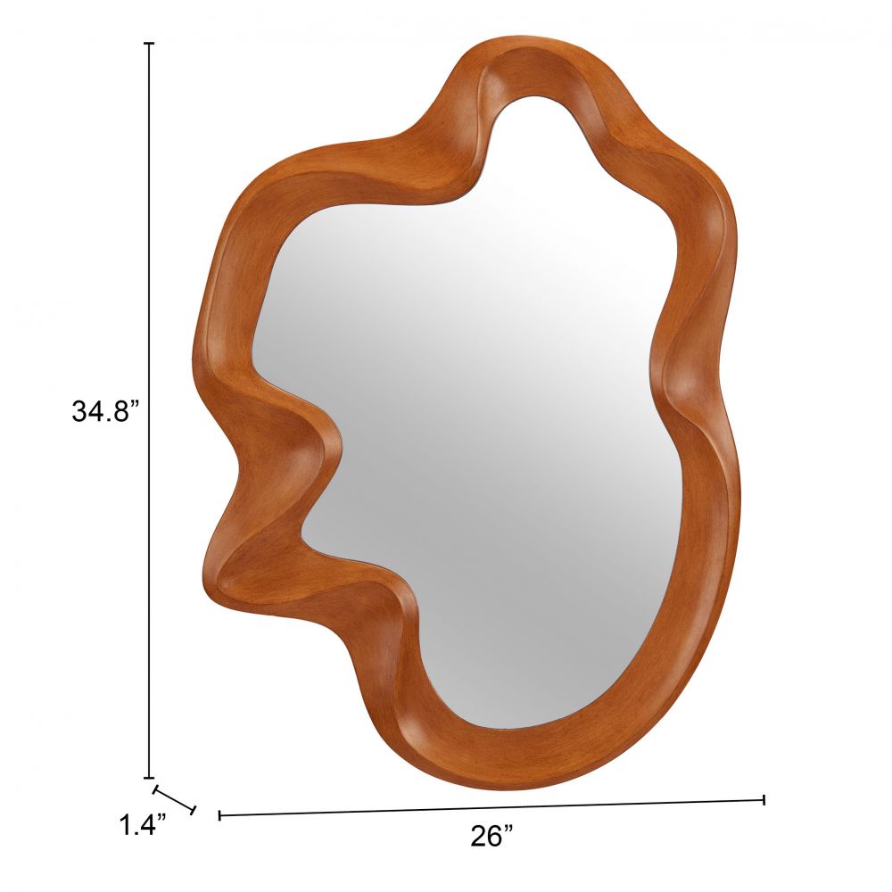 Foz Mirror Brown wall mirror