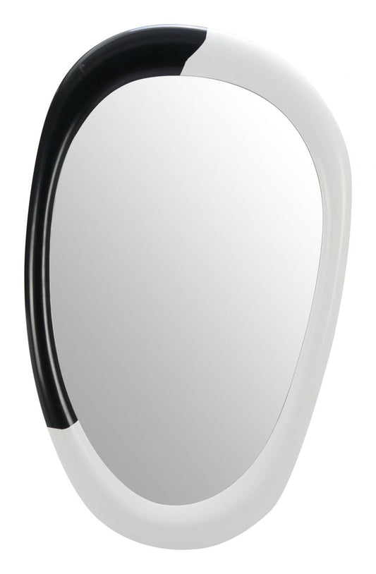 Muna Mirror White Black wall mirror