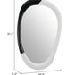 Muna Mirror White Black wall mirror