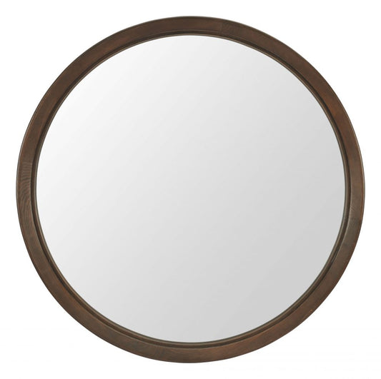 Inikas Mirror Espresso round wall mirror