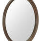 Inikas Mirror Espresso round wall mirror