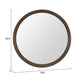 Inikas Mirror Espresso round wall mirror