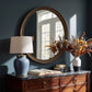Inikas Mirror Espresso round wall mirror