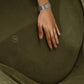 Avira Lounge Chair Dark Olive Green – Velvet Accent Chair Pakistan