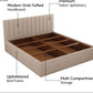 Nuvo Jade-Ivory King Bed – Upholstered Elegance with Box Storage