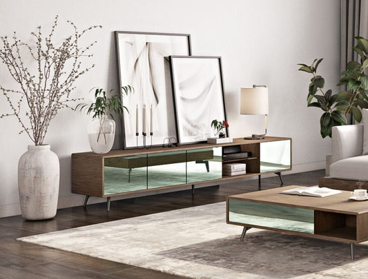 Kennedy Mid-Century Walnut TV Console