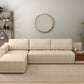 Oasis L-Shape Sectional Sofa Jade Ivory – Cotton Sofa Pakistan