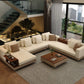 Matrix U-Shape Premium Fabric Sofa Butter Cream – Pakistan