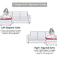 Oasis L-Shape Sectional Sofa Jade Ivory – Cotton Sofa Pakistan