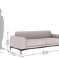 Vanisa 3-Seater Sofa Set + 2 Armchairs — Elegant Living Room Comfort (Pakistan)