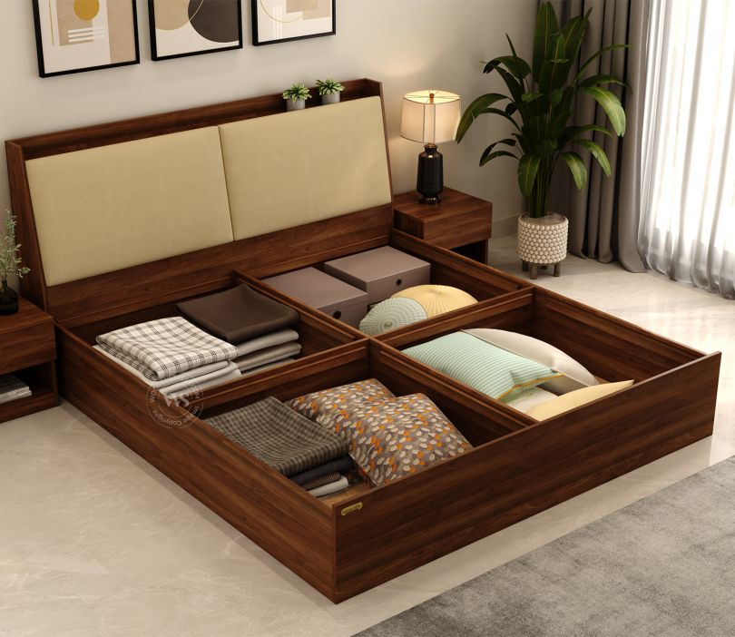 Calmora King-Size Engineered Wood Bed