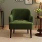 Avira Lounge Chair Dark Olive Green – Velvet Accent Chair Pakistan