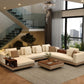 Matrix U-Shape Premium Fabric Sofa Butter Cream – Pakistan