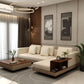 Matrix Right-Aligned L-Shape 5-Seater Sofa Cream Brown – Pakistan