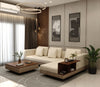 Matrix Right-Aligned L-Shape 5-Seater Sofa Cream Brown – Pakistan