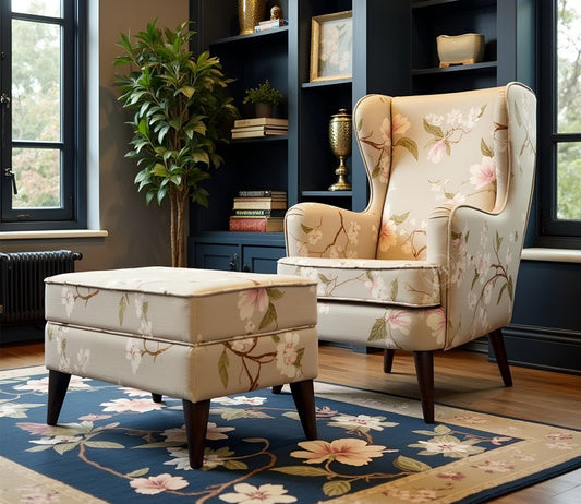 Claudia Lounge Chair Magnolia Beige – Cotton Accent Chair Pakistan