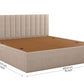 Nuvo Jade-Ivory King Bed – Upholstered Elegance with Box Storage