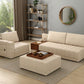 Oasis L-Shape Sectional Sofa Jade Ivory – Cotton Sofa Pakistan