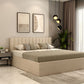 Nuvo Jade-Ivory King Bed – Upholstered Elegance with Box Storage
