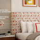 Luxury King-Size Kesarth Luxe Fabric Bed – High-Rise Headboard, Storage, Red Upholstery – Pakistan