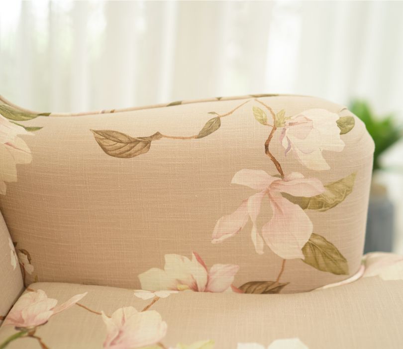 Claudia Lounge Chair Magnolia Beige – Cotton Accent Chair Pakistan