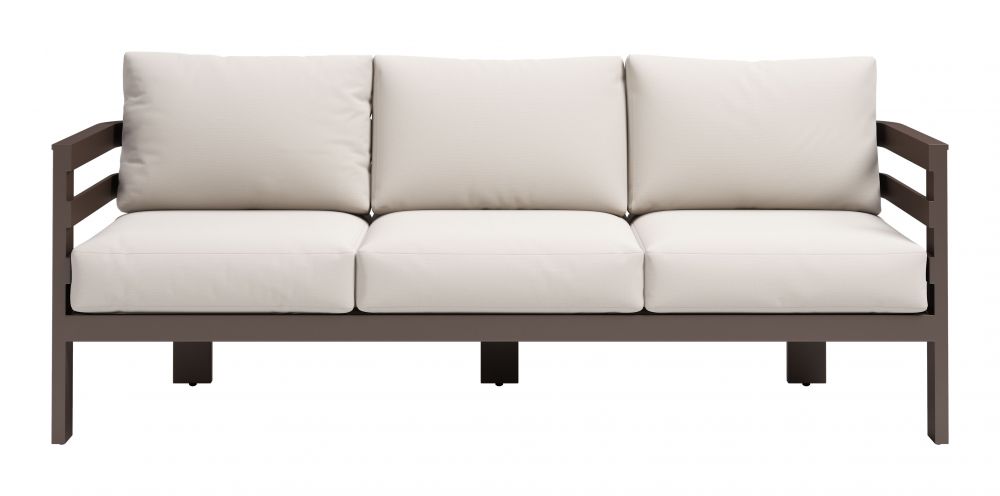 Modern outdoor white sofa Zuo Bal Harbor