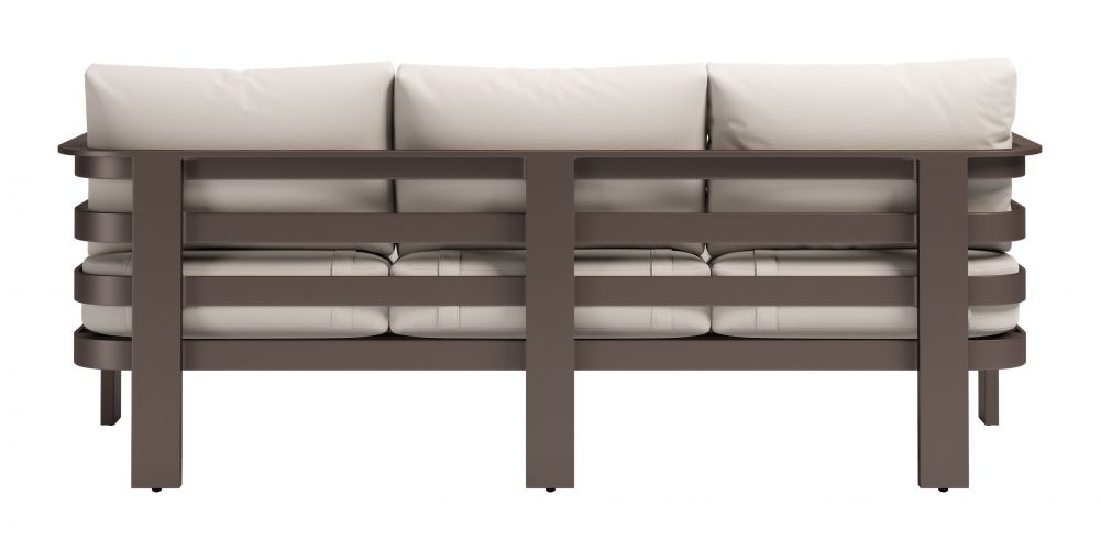 Modern outdoor white sofa Zuo Bal Harbor