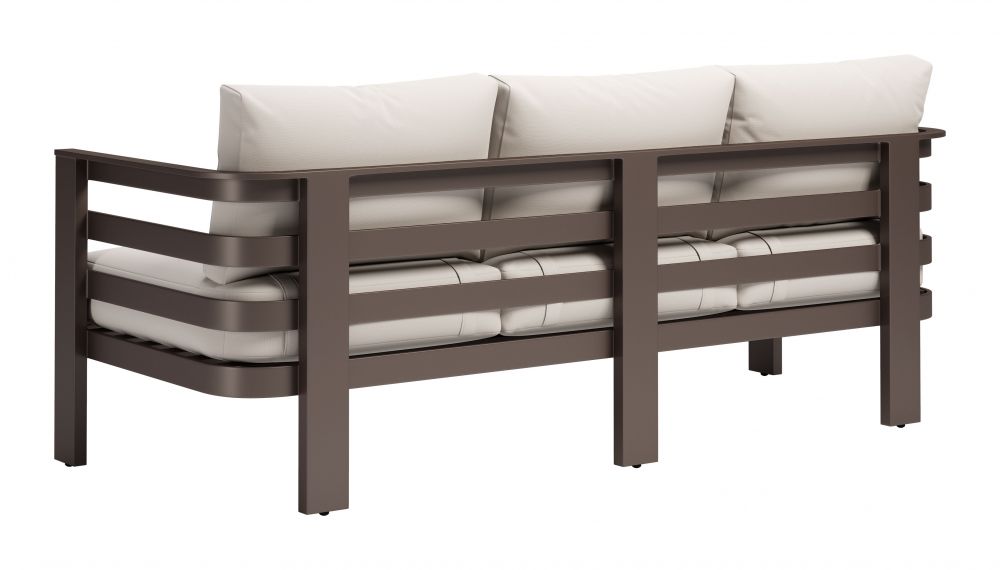 Modern outdoor white sofa Zuo Bal Harbor
