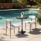 modern beige dining chair white - With tabel