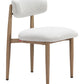 modern beige dining chair white - With tabel