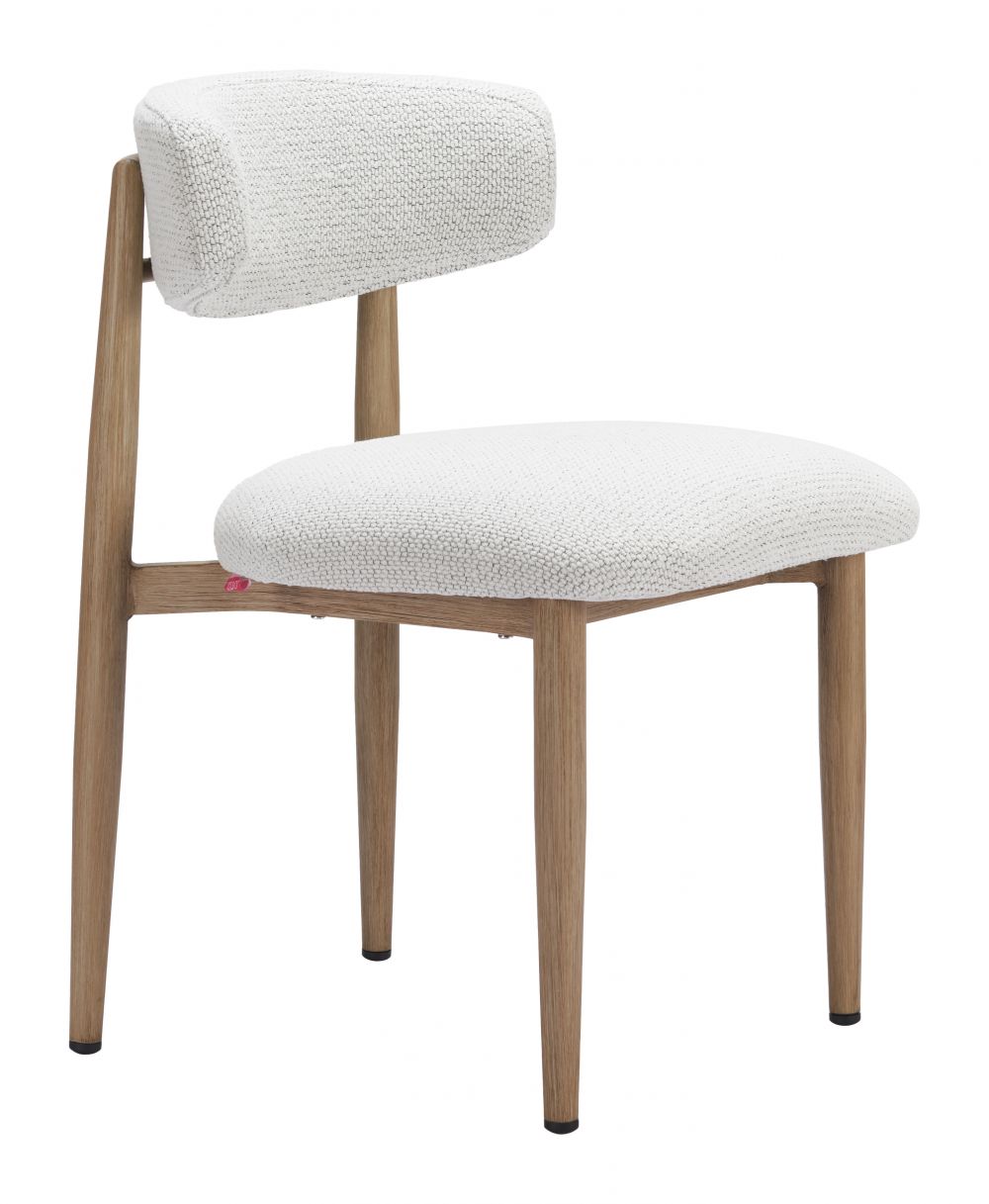 modern beige dining chair white - With tabel