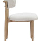 modern beige dining chair white - With tabel