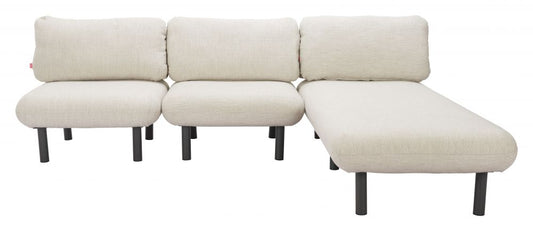 Aperto Accent Chair Beige – Modern Outdoor